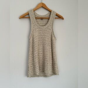 Aerie Women's Cream Knit Tank Top